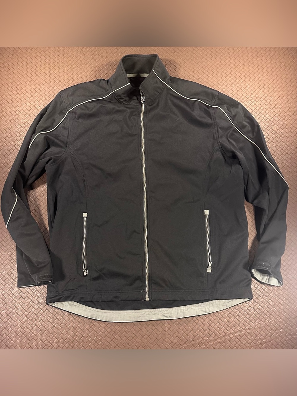 Cutter & Buck WeatherTec jacket Windbreaker Full zip Pittsburgh Penguins LARGE